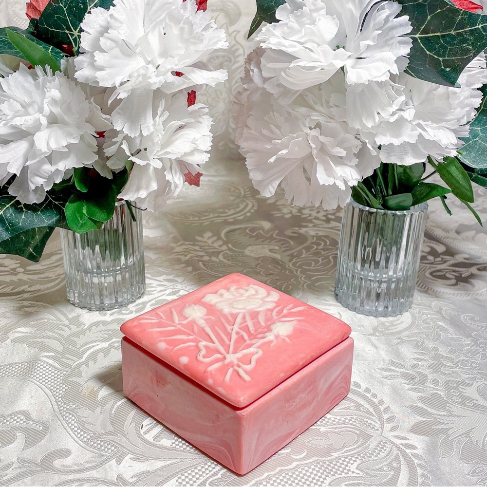 Vintage Stone Jewelry Box